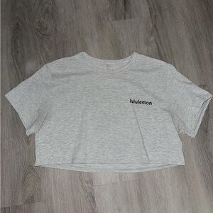 lululemon LA all yours boxy crop t shirt logo